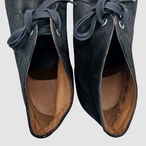 John Varvatos Boots Mens Size 10 Black Suede Chukka Ankle Lace Up Made in Italy - Picture 8 of 12